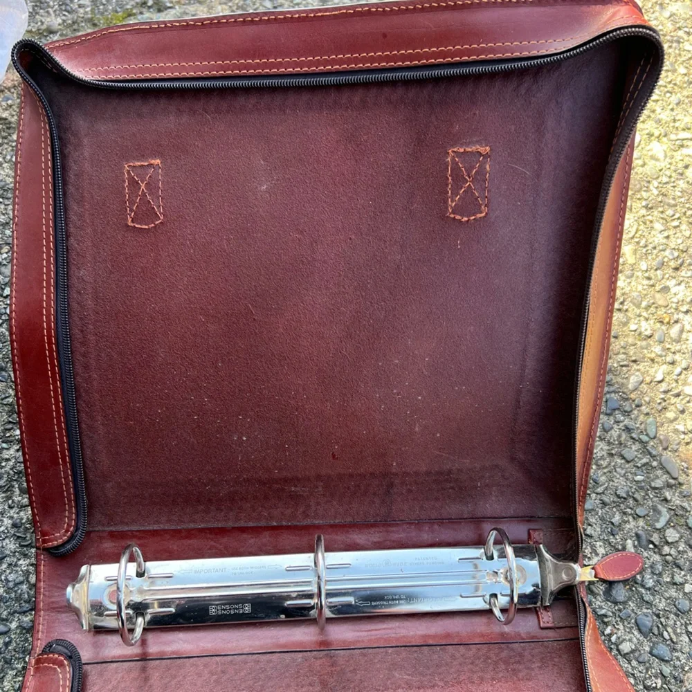 Elegant Brown Leather Briefcase